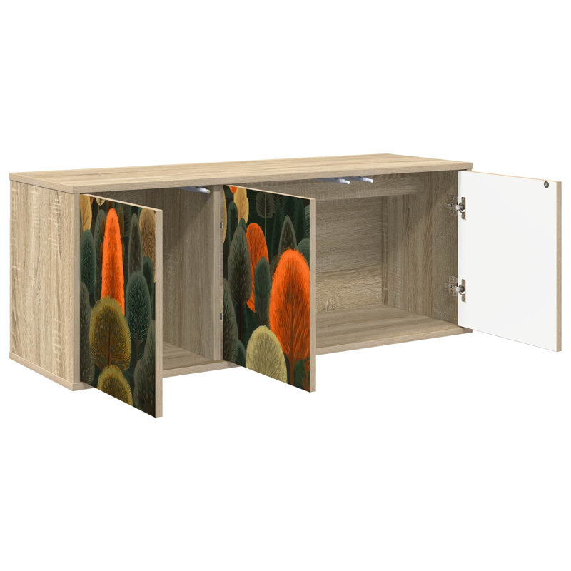 Unfinished with Fireplace Included, Sonoma Oak