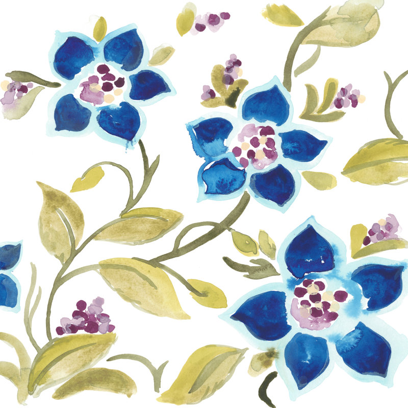 Abbey Floral Tiles II, H 20 po x l 20 po x P 1,25 po
