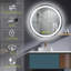 Miroir mural rond à DEL Margareth-1087857250
