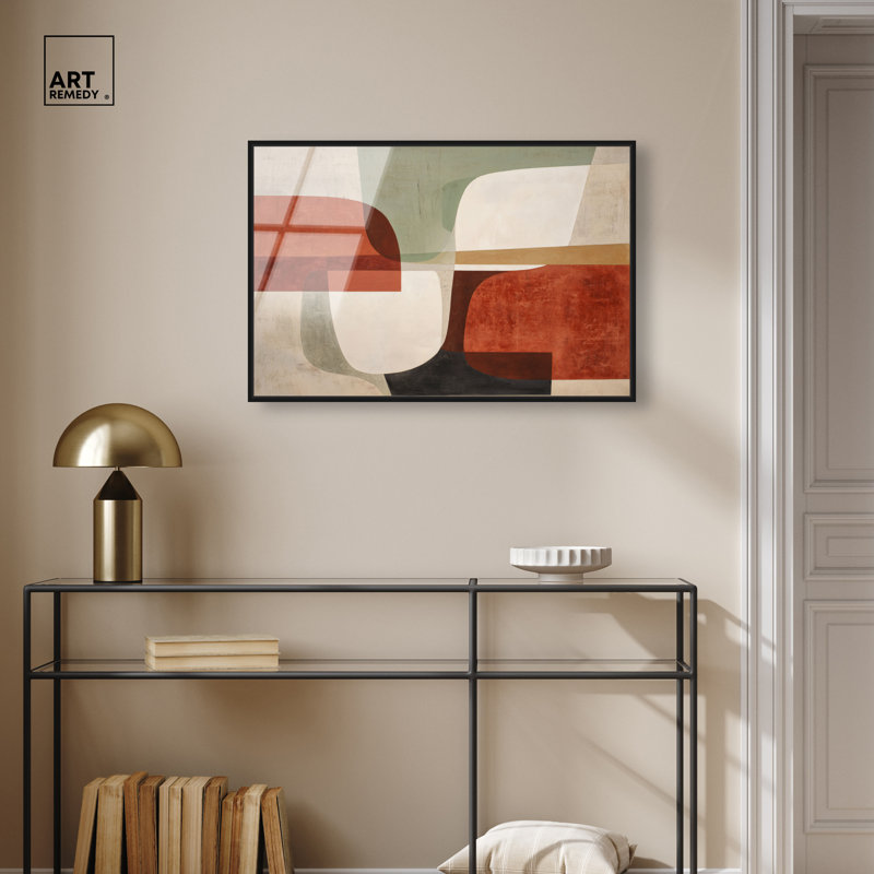 «Rust Forms III», impression murale encadrée par Art Remedy, cadre blanc, 30 x 20, H 21 po x l 31 po, Cadre blanc