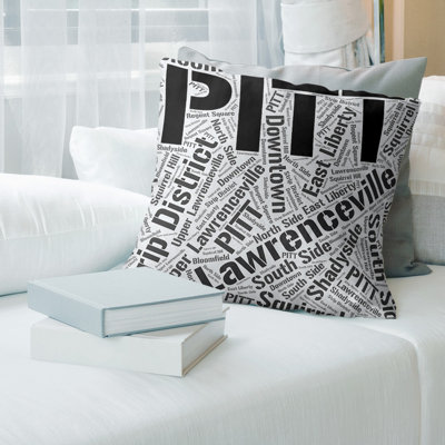 Leather/Suede Reversible Throw Pillow