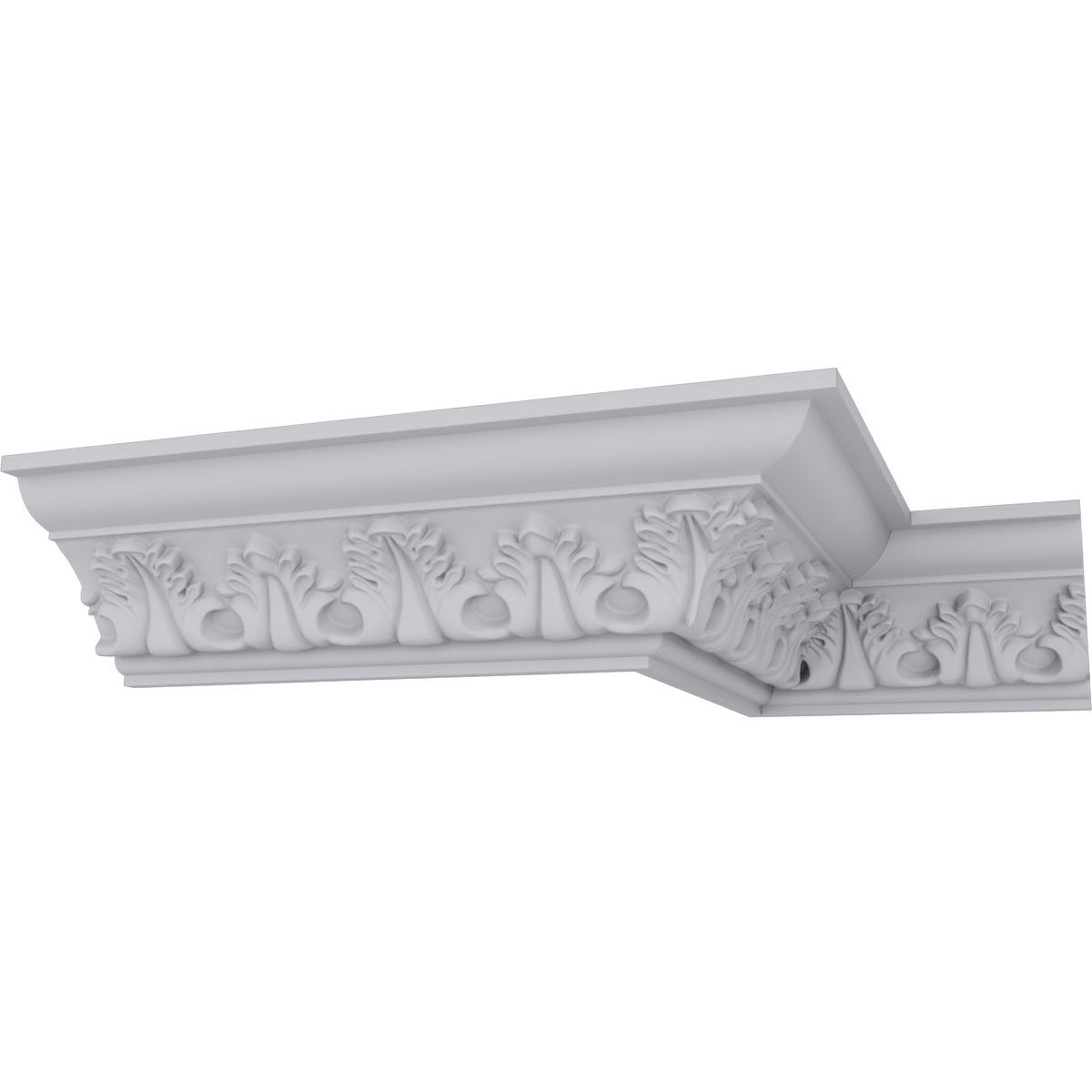 Ekena Millwork Egg & Dart Crown Molding – 2-1/8"H X 2-1/8"P X 94-5/8"L, Lightweight Polyurethane, Factory Primed – Classic Architectural Trim For Walls & Ceilings