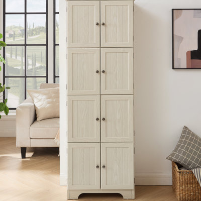 Tall Storage Cabinet With 8 Doors