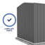 Abri de rangement en acier galvanisé l 10 pi x P 7 po Absco Premier-92301201