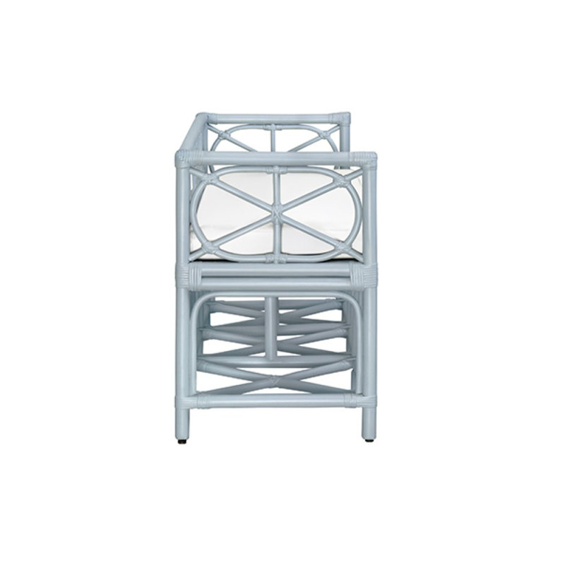 Ferguson Upholstered Bench, Light Blue