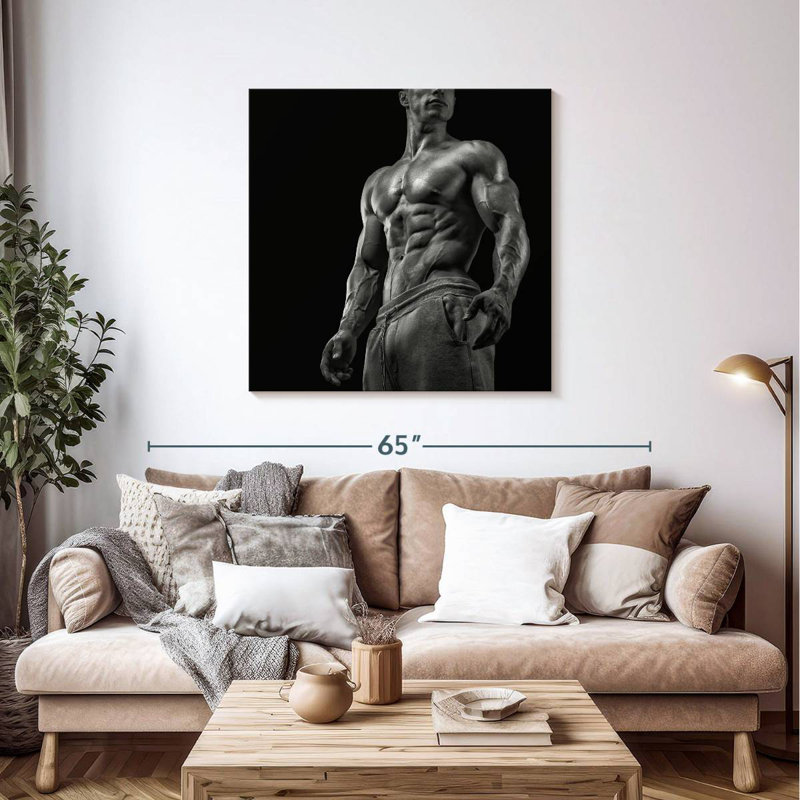 Senne, homme musclé, H 39 po x l 39 po