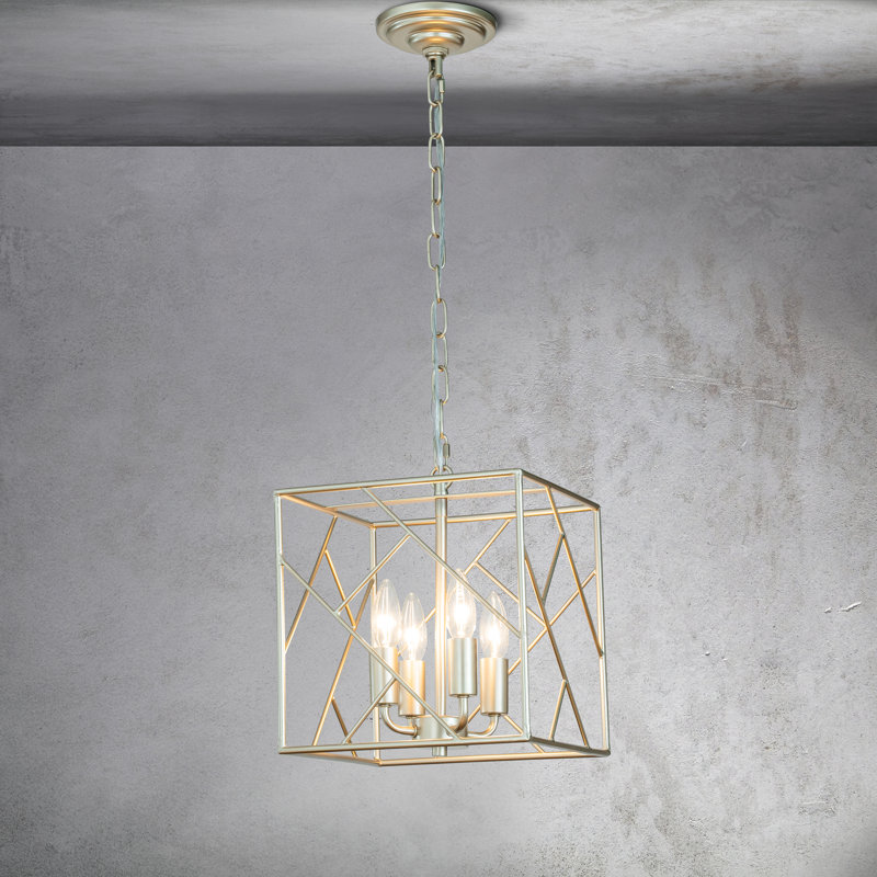 Lustre lanterne carrée à 4 lumières Josifs