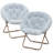 Upholstered Round Saucer Chairs Lounge Chairs, Foldable Papasan Chairs Reading Chairs for Bedroom-904419953-895868162