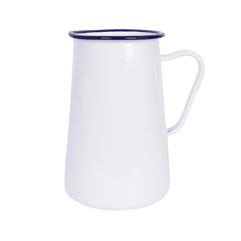 Argon Tableware White Enamel Water Jug