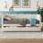 Beige Corduroy Daybed With Two Drawers And Solid Wood Slat - Space Stylish Twin Size Headboard Bedroom Essential