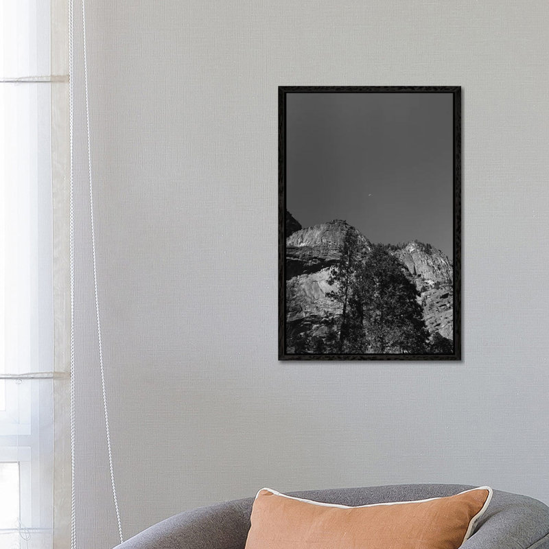 Yosemite Moon III by Bethany Young - Print on Canvas, 66.04cm H x 45.72cm W x 3.81cm D, Black Framed
