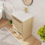 Meuble-lavabo autoportant de 24 po avec lavabo en résine, meuble-lavabo sur pied avec 2 portes et 1 tiroir-674967284