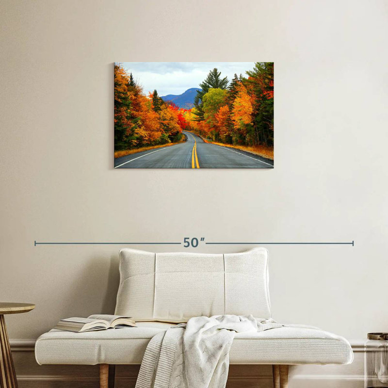 Mehar, New Hampshire, route d'automne, H 20 po x l 30 po
