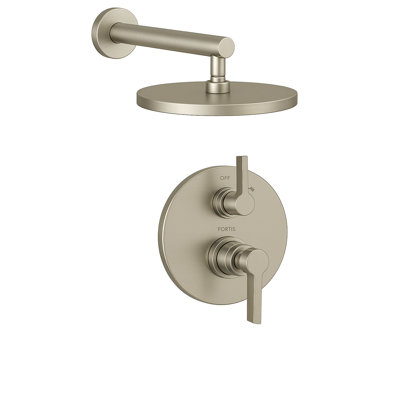 Brera Thermostatic Volume Control Shower Head with 8-Inch 1.8 GPM Rain Shower Head, Valve Included