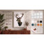 Stately Deer Geometric - Wrapped Canvas-1112585945-1112585948