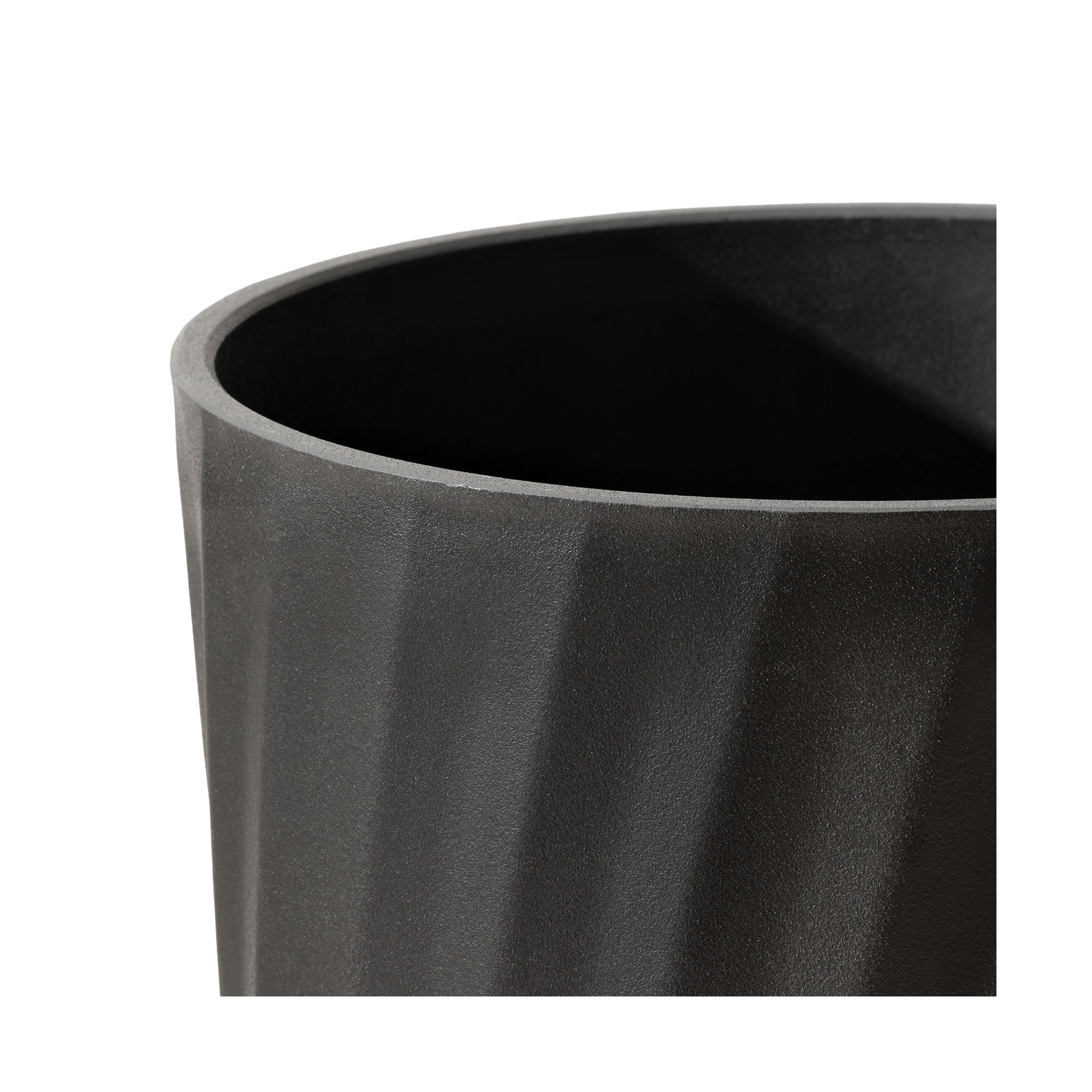 Boynton 24 Inch Tall Planters, Tree Planters with Shelf Insert, Morden Large Round Plant Pots Containers for Indoor/Outdoor Use