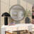 Metal Room Wall Mirror with Bead Detailing-72058570