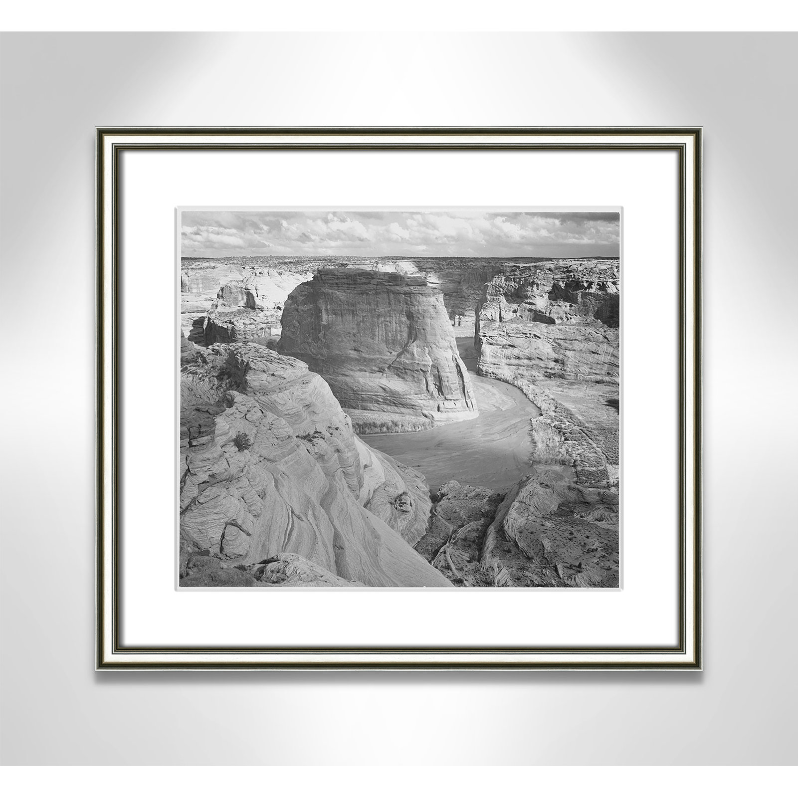 Canyon de Chelly Arizona 2 Print by Adams, 14.25" H x 16.25" W x 0.88" D, Silver