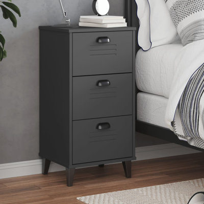 Angelice 40cm W Plastic Bedside Table