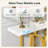Kymon 39.37'' Marble Top Console Table
