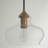 Inola 1-Light Glass Dome Pendant -247275958