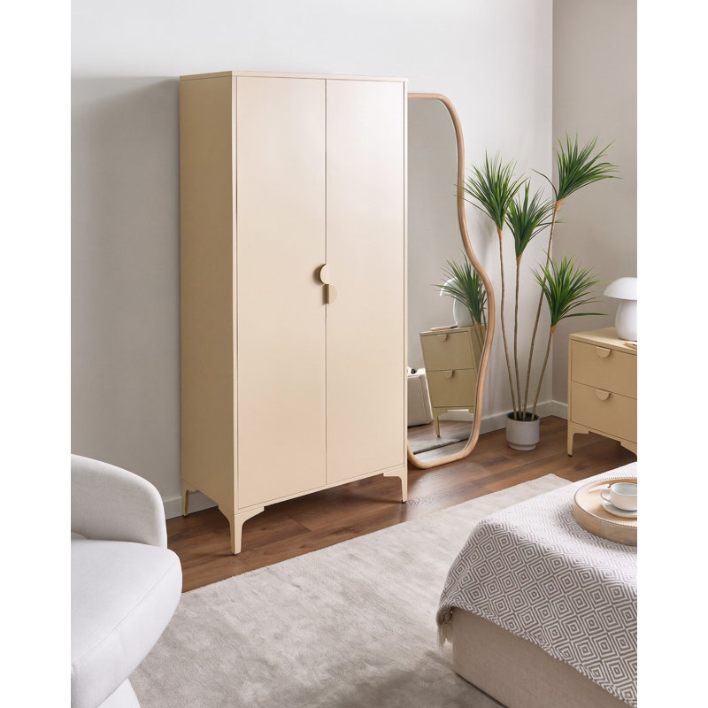 Wardrobe Andreita Beige Metal