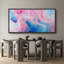 «Abstract Colorful Strokes Aurora Swirl», peinture abstraite encadrée sur toile-98041991-111176828