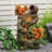 Water Feature Decor Squirrel Tree Stump Water Fountain Indoor/Outdoor Decorative Flowing Water Fountain For Home Garden Patio