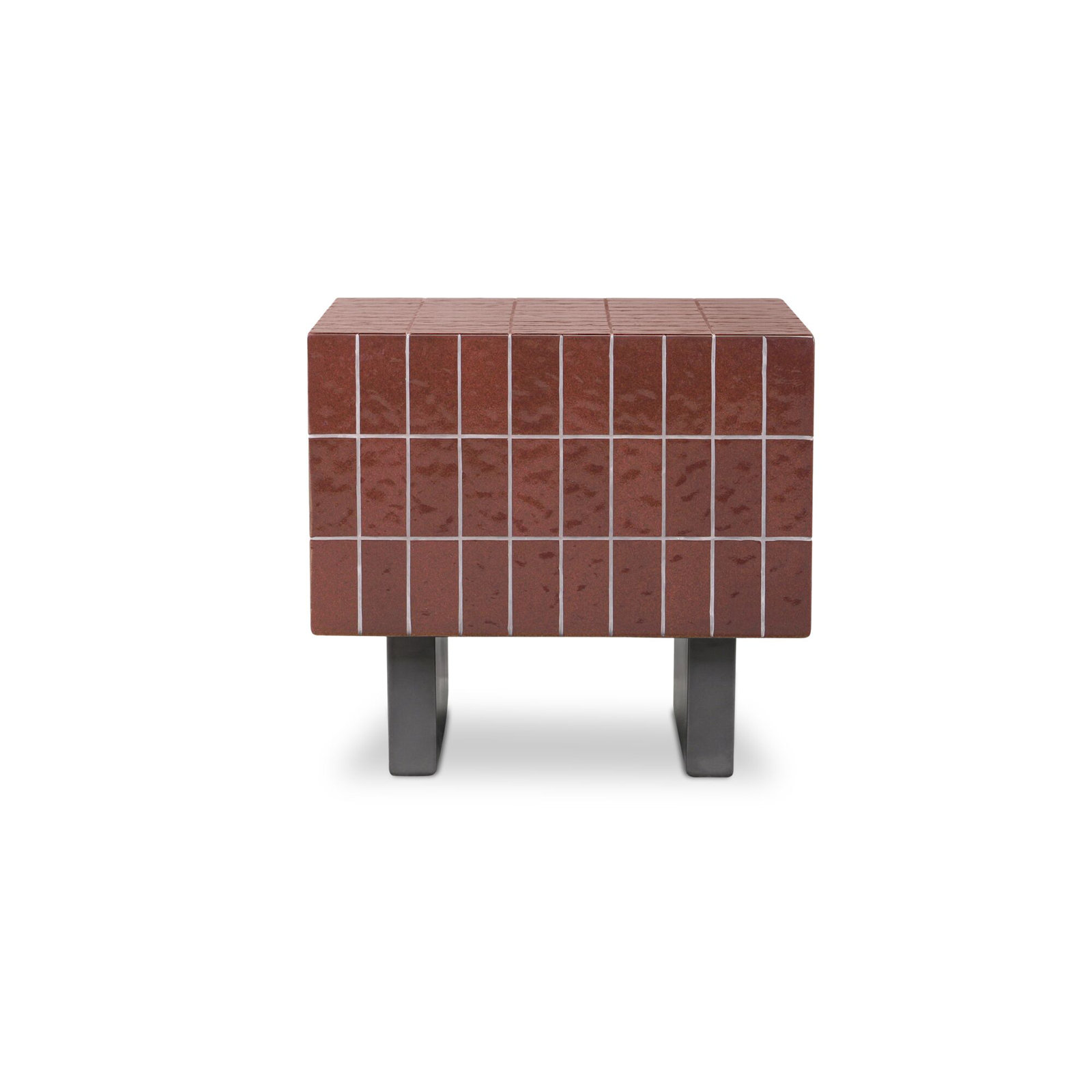 Rosie 20" Patio Side Table, Brown