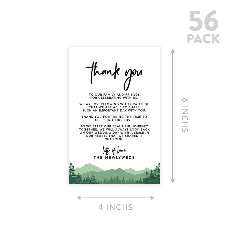 Cartes de présentation de remerciements Woodland Forest
