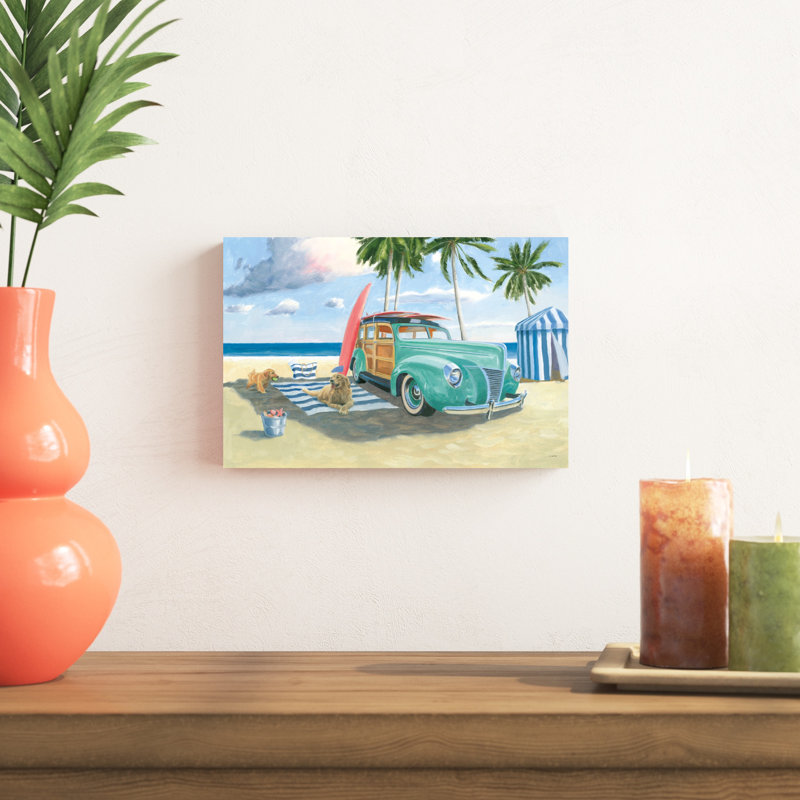 Beach Ride III, H 8 po x l 12 po x P 1,25 po