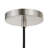 Octavia 15.75" Wide Pendant with Metal/Glass Shade in Brushed Nickel/Brushed Nickel and White-938682259