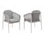 Chaise de patio avec coussin Caraker