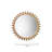 Augustine Solid Wood Round Wall Mirror
