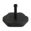 Hex Shape Outdoor 65-pound Black Umbrella Base