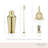 Hammered Barware Set in Gold