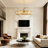 10-Light Dimmable Modern Drum Crystal Chandelier