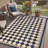 Enzo Geometric Checkered Waterproof Reversible Outdoor Rug-1407817032-1383866170