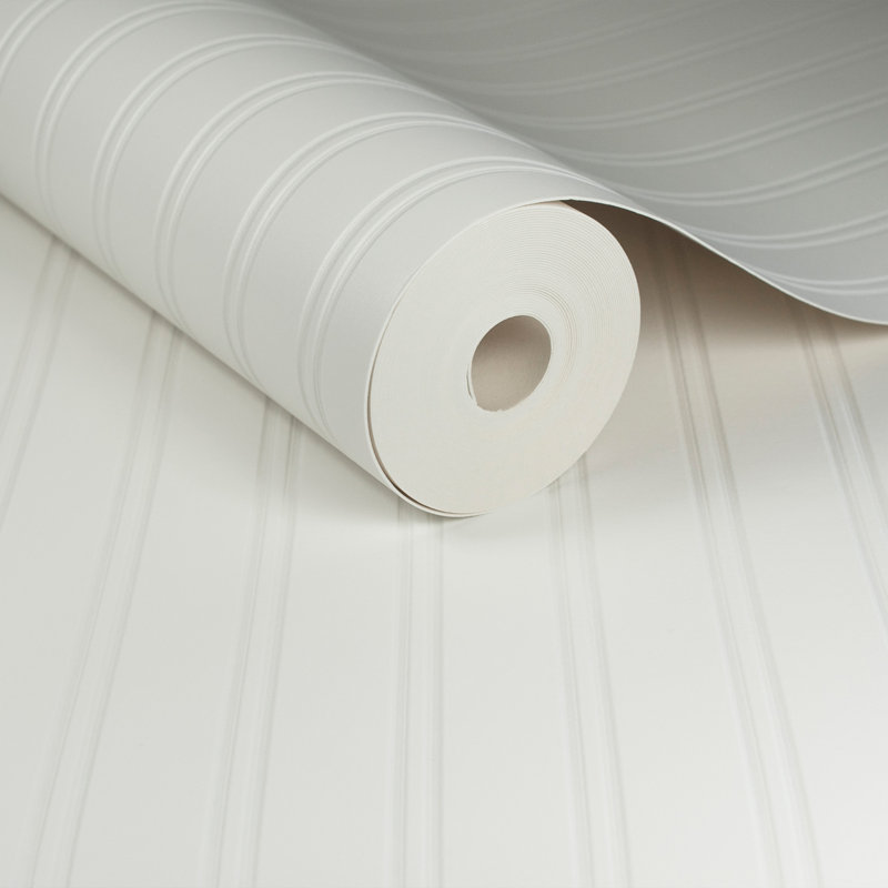 Superfresco Paintable Beadboard White Durable Heavy Duty Wallpaper