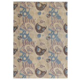Hand-Knotted High-Quality Ivory and Ivory Area Rug