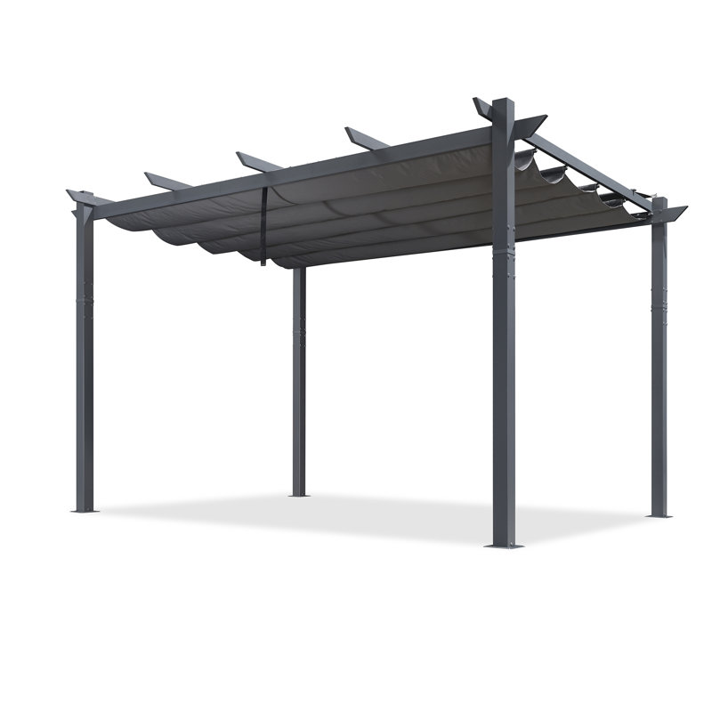 4m x 3m Aluminum Pergola, Grey