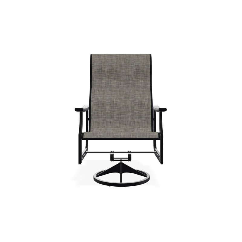 St. Catherine Polymer Outdoor Lounge Chair, Black, Collect Charcoal