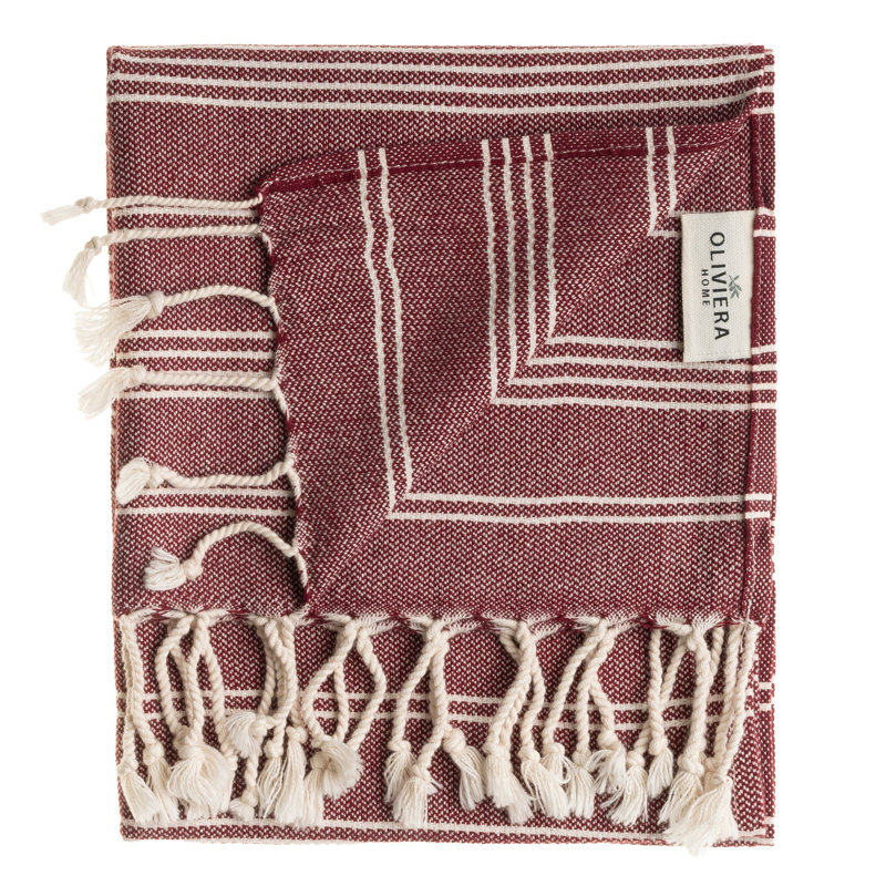 Essuie-mains et serviettes en coton Essential, Rouge
