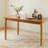 Cherry Wood Color Rectangular Solid Wood Dining Table