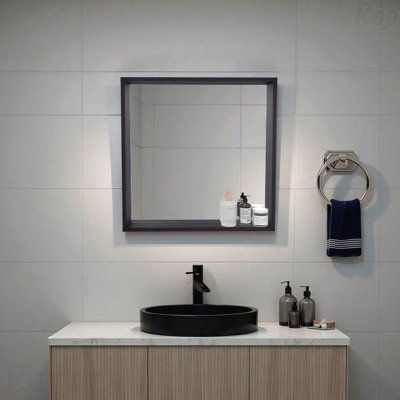 Armoire de rangement murale avec miroir