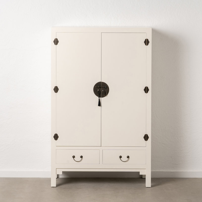 Bobetta 2 Door Manufactured Wood Wardrobe, White