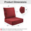 Ensemble de coussin de siège et de dossier en polyester résistant aux intempéries Deb-974621533-981643834-988359218