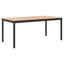 Solid Wood Top Metal Base Dining Table-1989931431-1989931429-1989931480