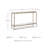 Hanriette 52'' Glass Top Console Table-1091104820