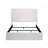 Queen Wingback Upholstered Bed, 54" High Headboard, Ivory Canvas Chenille, Minimalist Style, Box Spring Required-1353644375